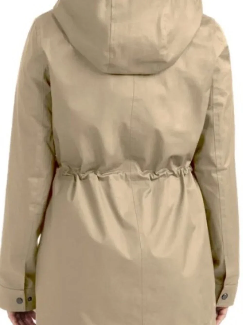 NWT Hunter Water Resistant Rain Jacket Tan Size L Women's